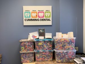 Cumming Dental Smiles Halloween Candy Donations